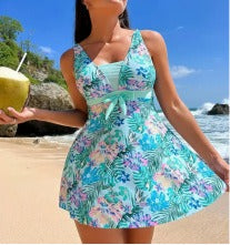 🏖️👙🌴【S-6XL】Elegantne kopalke s potiskom za večje velikosti