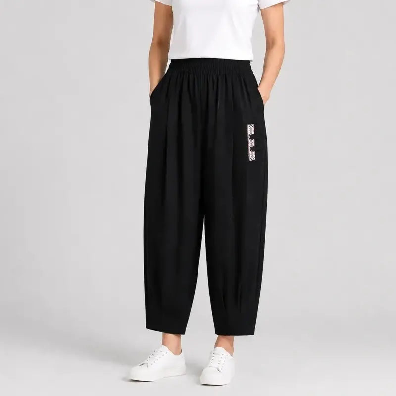 🔥🔥【M–4XL】 👖 Könnyű és légáteresztő nyári pamut-lenvászon nadrág - modern, lezser, bokáig érő nadrág
