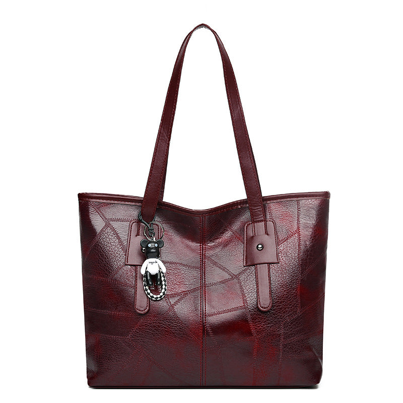 【50% kedvezmény】👜 Divatos női, puha bőr válltáska✨Rendkívüli, nagy kapacitású táska✨
