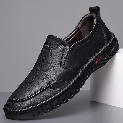 👞【39-44】Férfi bőr alkalmi cipő puha talppal