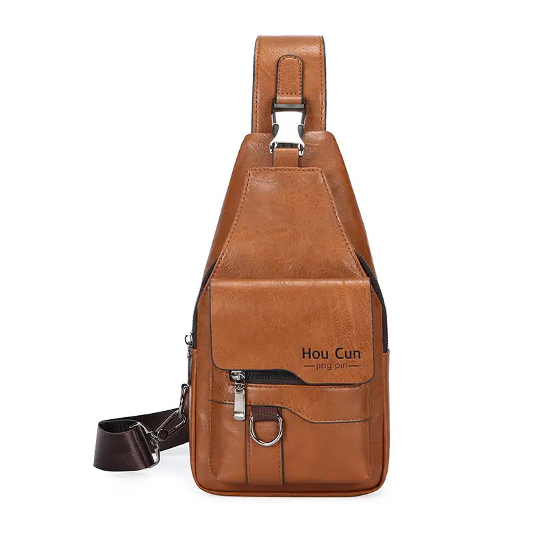 【💥Második termék féláron, korlátozott ideig】🎒 Retro stílusú, vízálló, valódi bőr válltáska: nélkülözhetetlen darab a mindennapi ingázáshoz.