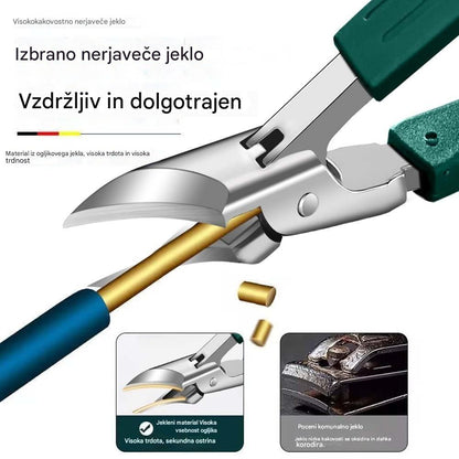 🔥【 RAZPRODAJA】🔥 Ščipalniki za nohte z zaščito pred brizganjem in rezilom pod kotom 25° (komplet 3 kosov)