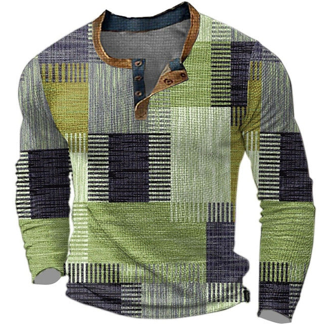 🔥【S-4XL】 Νέο ανδρικό φούτερ με ψηφιακή εκτύπωση, άνετο για φθινόπωρο-χειμώνα