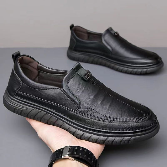 🛒😎【39-44】Puha és csúszásgátló talpú, hétköznapi bőrcipők
