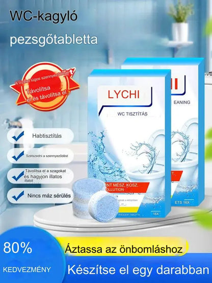 🌟【Vásárolj 1-at, kapsz 2-at ingyen】Erős WC-tisztító pezsgőtabletták
