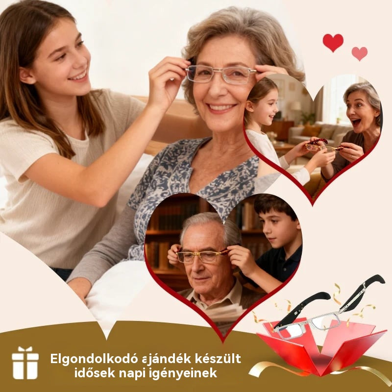 🔥【Vegyél egyet, kapsz egyet ingyen】Összecsukható olvasószemüveg kék fényszűrővel és tokkal