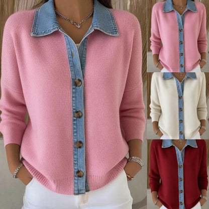 🔥【S-3XL】2025 új farmer patchwork kardigánja
