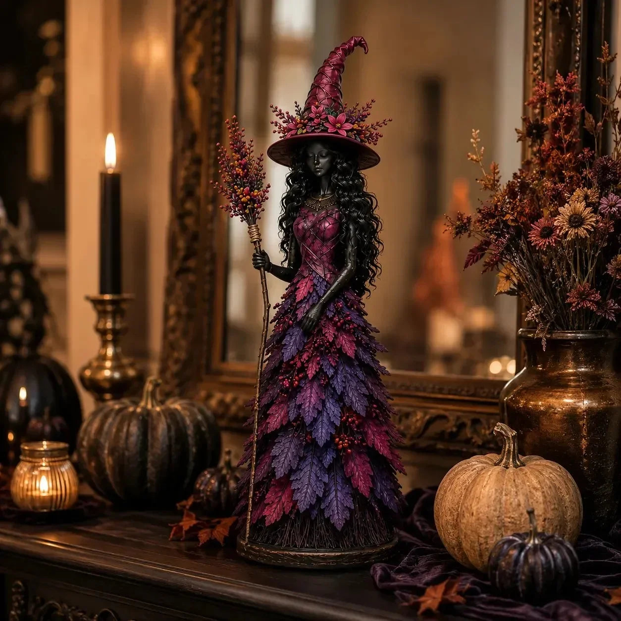 🧙‍♀️50 % časovno omejen popust🧙‍♀️ Začarana jesenska figurica čarovnice