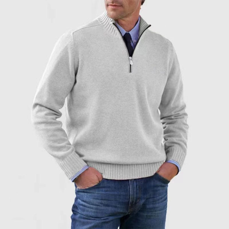 ✔😃【L-5XL】Népszerű meleg cipzáras pulóverek ősszel és télen