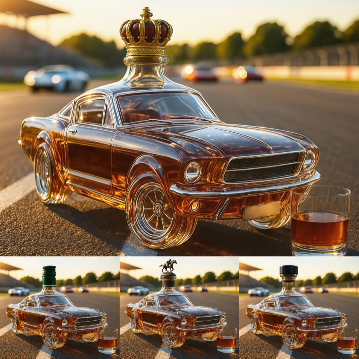 🎁 Új forró termék🚗 Kreatív whiskys üveg autó forma — stílus és gyűjtői érték