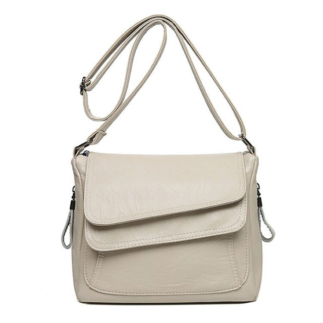 👜✨ Elegáns válltáska kiváló minőségű, puha bőrből, slágertermék női táska