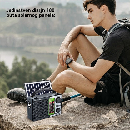 💥🏕️Višenamjenski prijenosni radio, AM radio, stabilna Bluetooth kartica, višepojasni audio