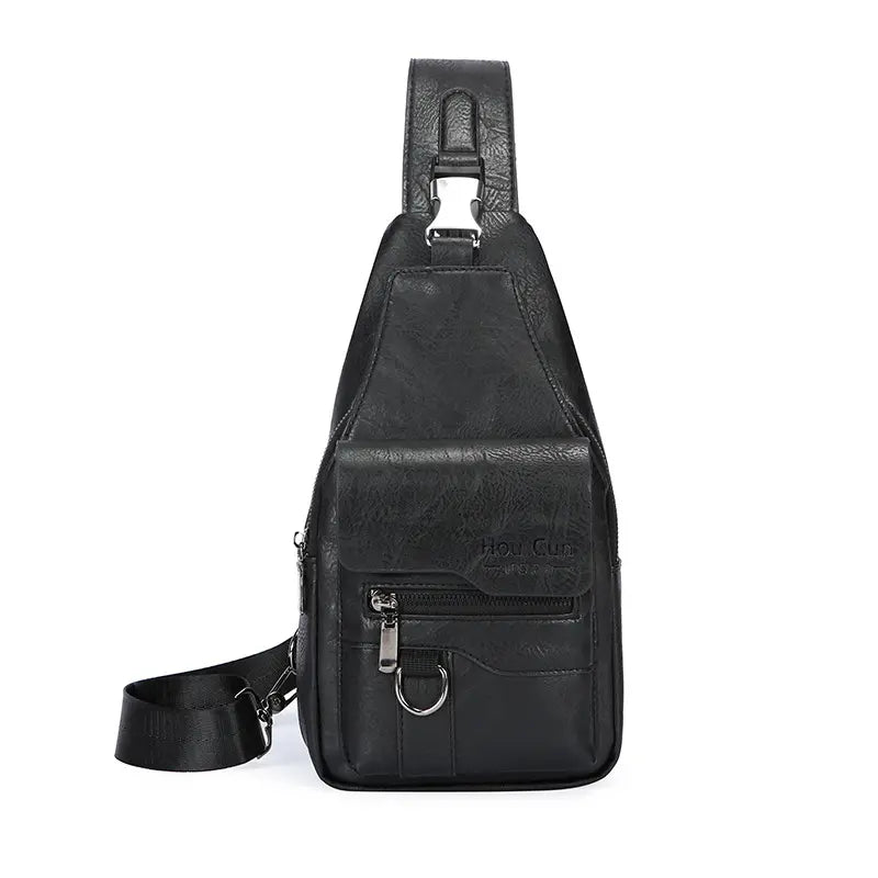 【💥Második termék féláron, korlátozott ideig】🎒 Retro stílusú, vízálló, valódi bőr válltáska: nélkülözhetetlen darab a mindennapi ingázáshoz.