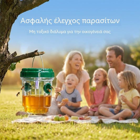 🐝☀️ Ηλιακή παγίδα σφηκών για βεράντα και κήπο 🔋🌿 – αποτελεσματική, επαναφορτιζόμενη και ανθεκτική στις καιρικές συνθήκες – χωρίς χημικά, για έως και 500 τ.μ. – εξοικονομήστε τώρα!