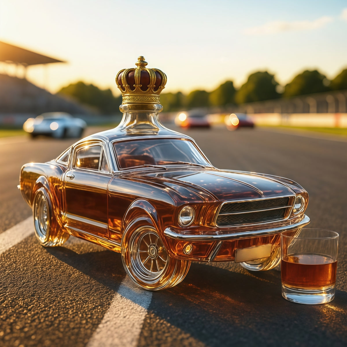 🎁 Új forró termék🚗 Kreatív whiskys üveg autó forma — stílus és gyűjtői érték