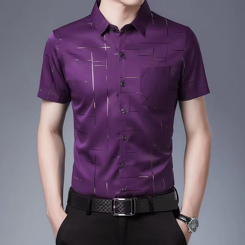 🧊🧊(M-4XL) Férfi nyári jégselyem ing