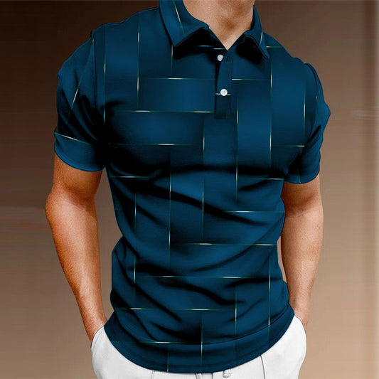 ✨✨【💥 S-5XL】Καλοκαίρι Νέα μόδα Casual κουμπιά Μπλούζες Κοντό μανίκι Πουκάμισα Άνδρες Polo Shirts