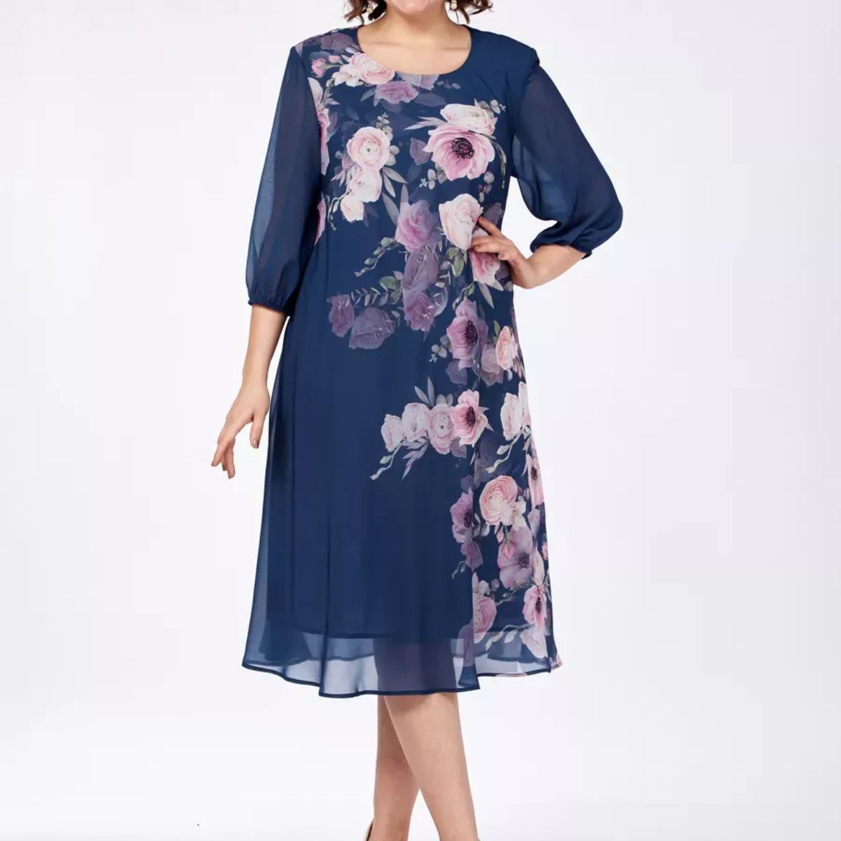 🌸💕【S-5XL】Νέο κομψό φόρεμα με φλοράλ print για την άνοιξη/καλοκαίρι του 2026🌷💃