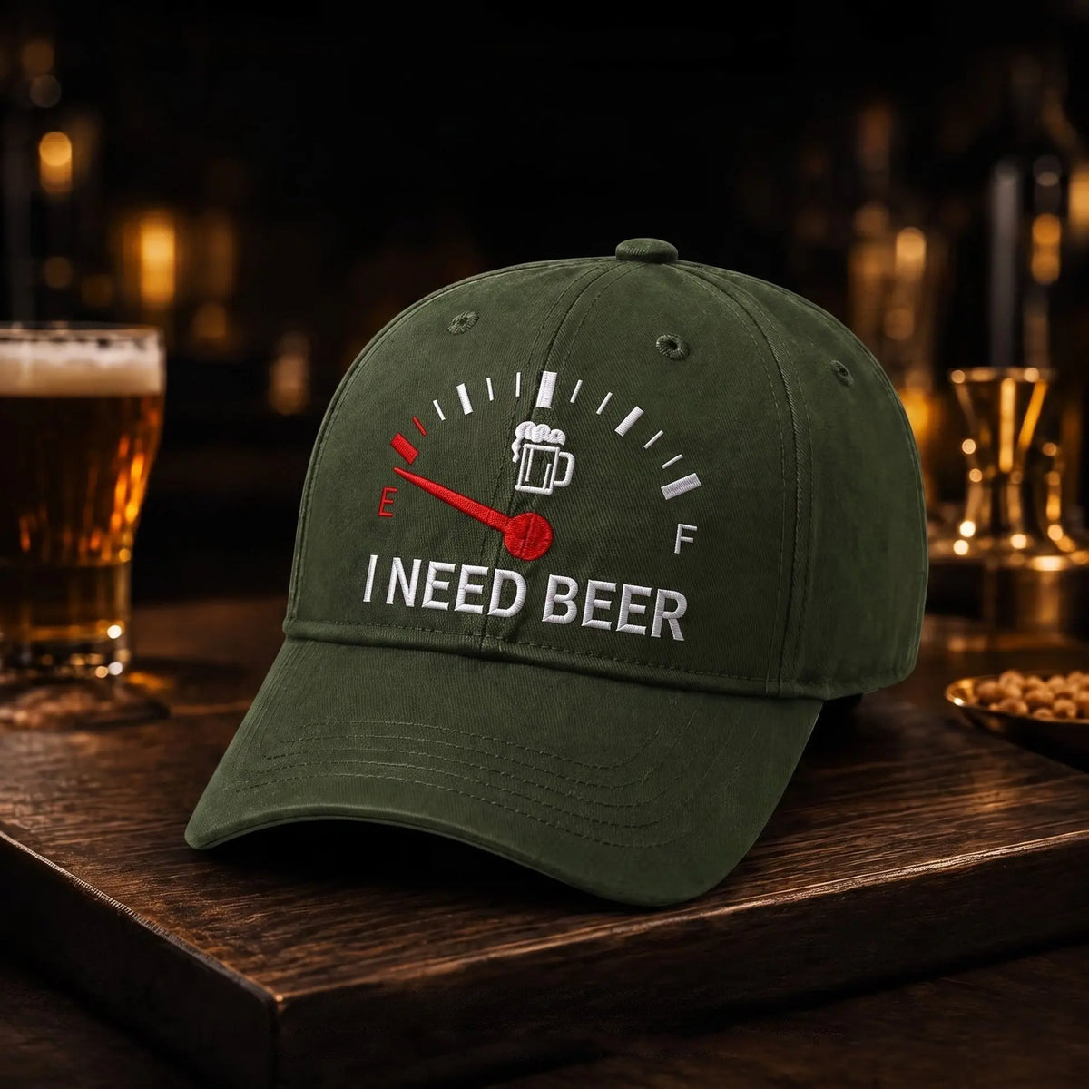 🔥 Utolsó nap az 50%-os kedvezményhez – 🍺 „Sörre van szükségem” (I NEED BEER) hímzett sapka – Uniszex, különleges sapka 🧢