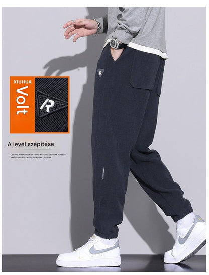 🔥【M-5XL】😎Új téli nadrág férfiaknak, plusz bársony és vastag kordbársony, meleg és lezser férfi nadrág
