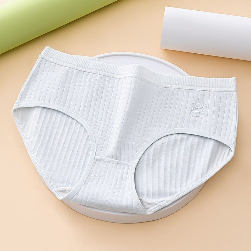 🧁✨【Opakowanie 7 sztuk】Nowa letnia damska bawełniana bielizna z wysokim stanem, wygodna i przewiewna.