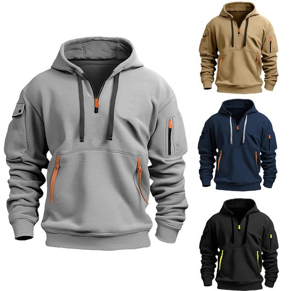🧑【S-5XL】Prémium férfi ruházat – Bestsellerek, férfi kerek nyakú kapucnis pulóver, őszi-téli sláger