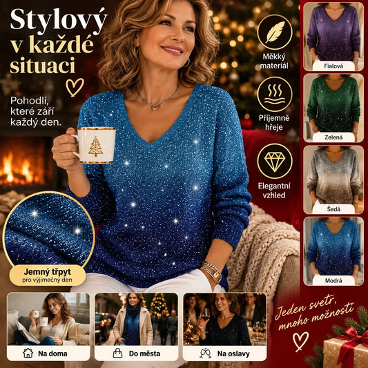 👚【S-5XL】👚Új női pulóver hosszú ujjal és V-nyakkal, 2026 ősz/tél