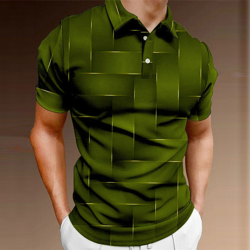 ✨✨【💥 S-5XL】Καλοκαίρι Νέα μόδα Casual κουμπιά Μπλούζες Κοντό μανίκι Πουκάμισα Άνδρες Polo Shirts