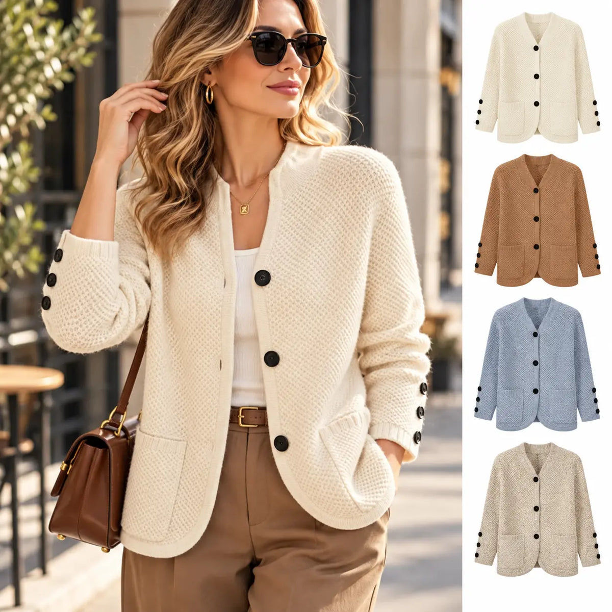 🍂【S-2XL】Új, őszi/téli divatos női kötött kardigán