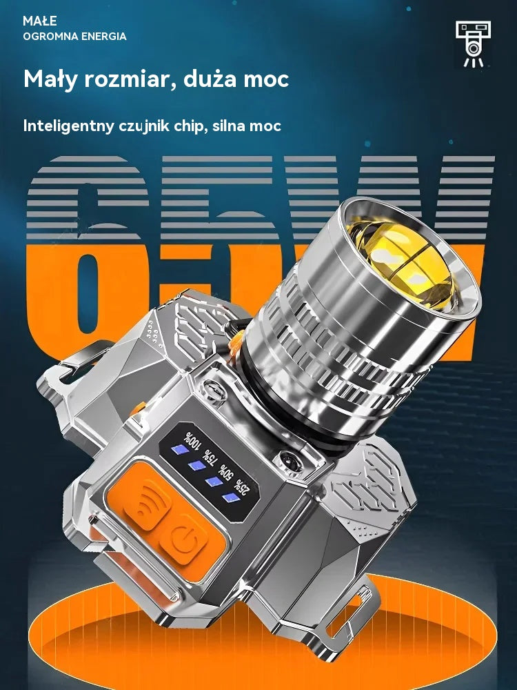 🔥【Promocja ograniczona】Zewnętrzna latarka LED z dużą jasnością i zoomem