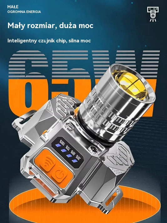 🔥【Promocja ograniczona】Zewnętrzna latarka LED z dużą jasnością i zoomem