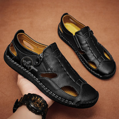 【Buty męskie sprzedają się dobrze】【38-48】2026 Nowe, oddychające, wydrążone sandały męskie na co dzień w dużych rozmiarach