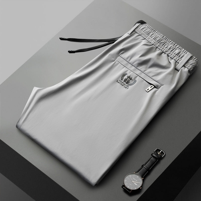 【40-115kg】🔥【50% kedvezmény】 2026 tavaszi és nyári új Ice Silk Stretch nadrág