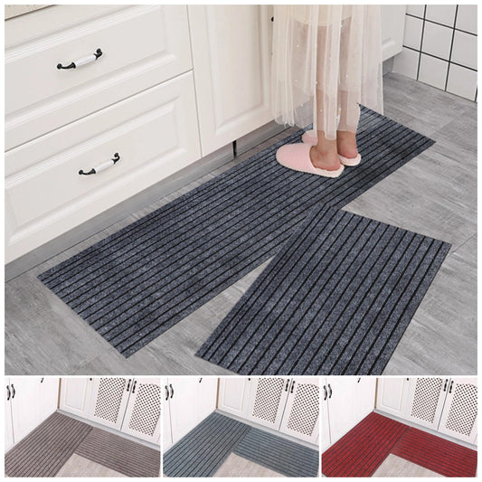 💥(40*60cm+40*120cm) Kuhinjska podloga z nedrsečimi črtami, ki vpijajo vodo in olje