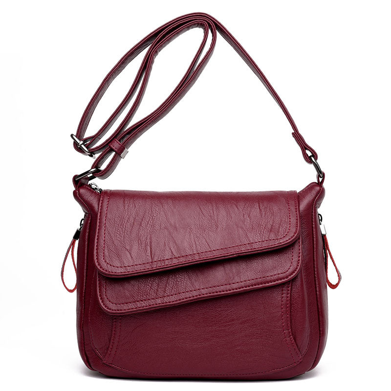👜✨ Elegáns válltáska kiváló minőségű, puha bőrből, slágertermék női táska