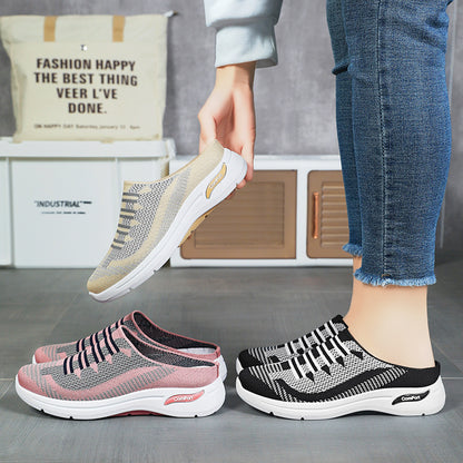 【36-41】🔥Ostatnia oferta - 50% zniżki - Wygodne i lekkie damskie wsuwane trampki z siateczki