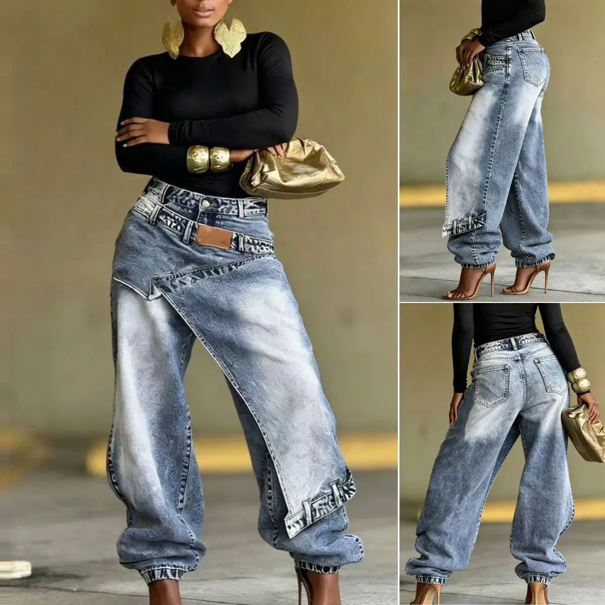 👖【XS-3XL】Stílusos és kényelmes, bő szárú farmer ✨💞