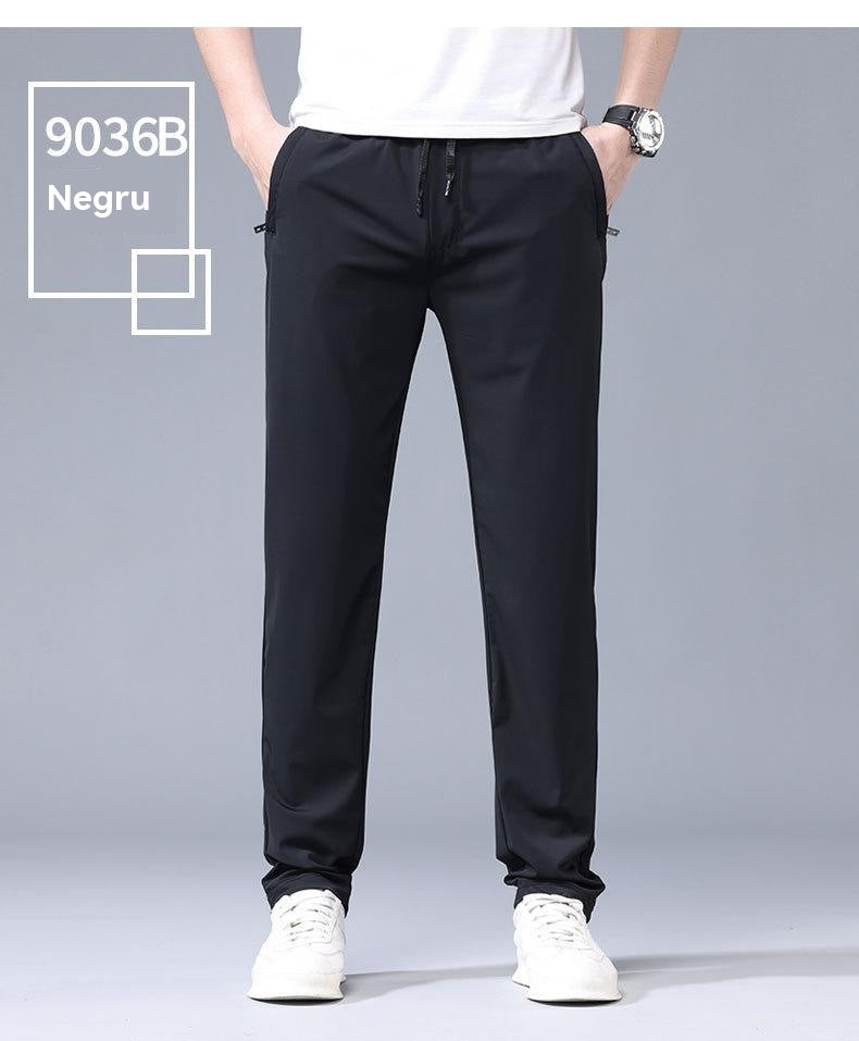 【40-115kg】🔥【50% kedvezmény】 2026 tavaszi és nyári új Ice Silk Stretch nadrág