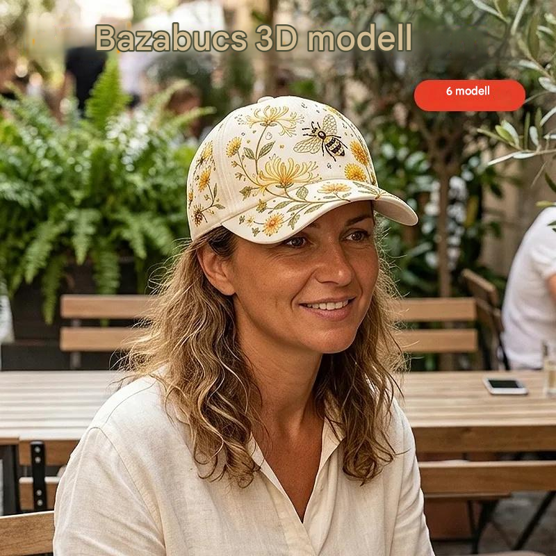 🧢Prémium divatos 3D hímzett baseballsapka, napvédelemmel és árnyékolással