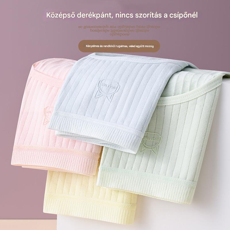 💖⏳  50%-os akció korlátozott ideig【7 darabos csomag】 Női magas derekú antibakteriális pamutbugyik