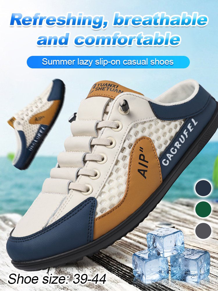 🏆👟【Nyári akció – 50% kedvezmény 🔥】【39–44】Új nyári férfi sportos, laza papucs – új légáteresztő és szagtalanító anyagból