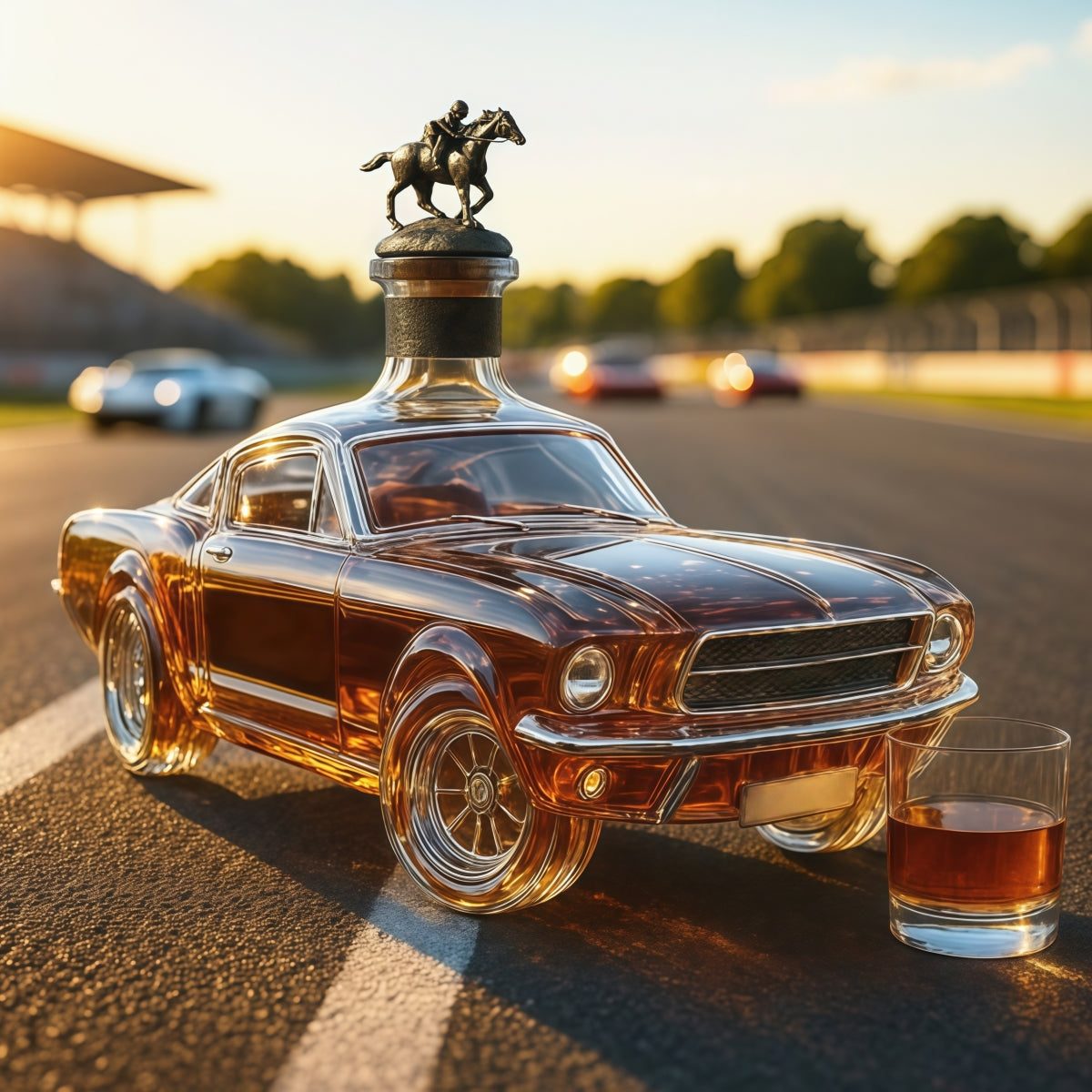 🎁 Új forró termék🚗 Kreatív whiskys üveg autó forma — stílus és gyűjtői érték