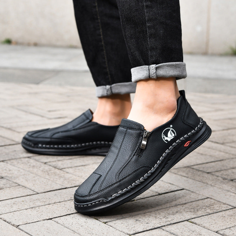【Buty męskie sprzedają się dobrze】【38-48】2026 Nowe, męskie, skórzane, casualowe buty z miękką podeszwą w dużych rozmiarach