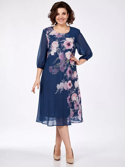 🌸💕【S-5XL】Νέο κομψό φόρεμα με φλοράλ print για την άνοιξη/καλοκαίρι του 2026🌷💃