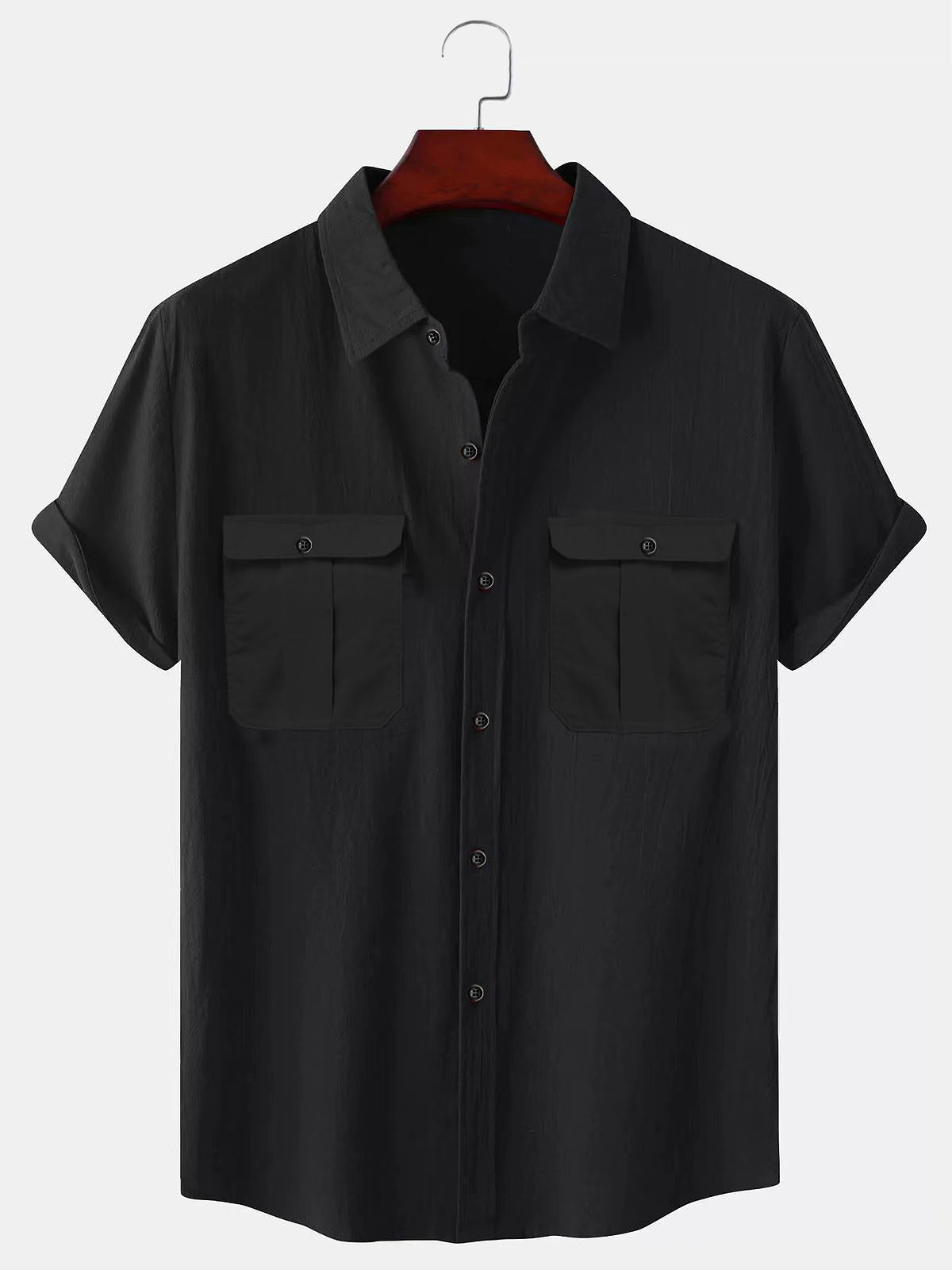 🏖️🔥【Promocja Letnia】【M-5XL】 Nowość męska lniana koszula letnia o prostym kroju – przyjemna dla skóry i miękka