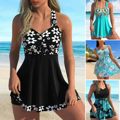 🏖️👙🌴【S-6XL】Stylowy kostium kąpielowy plus size we wzory