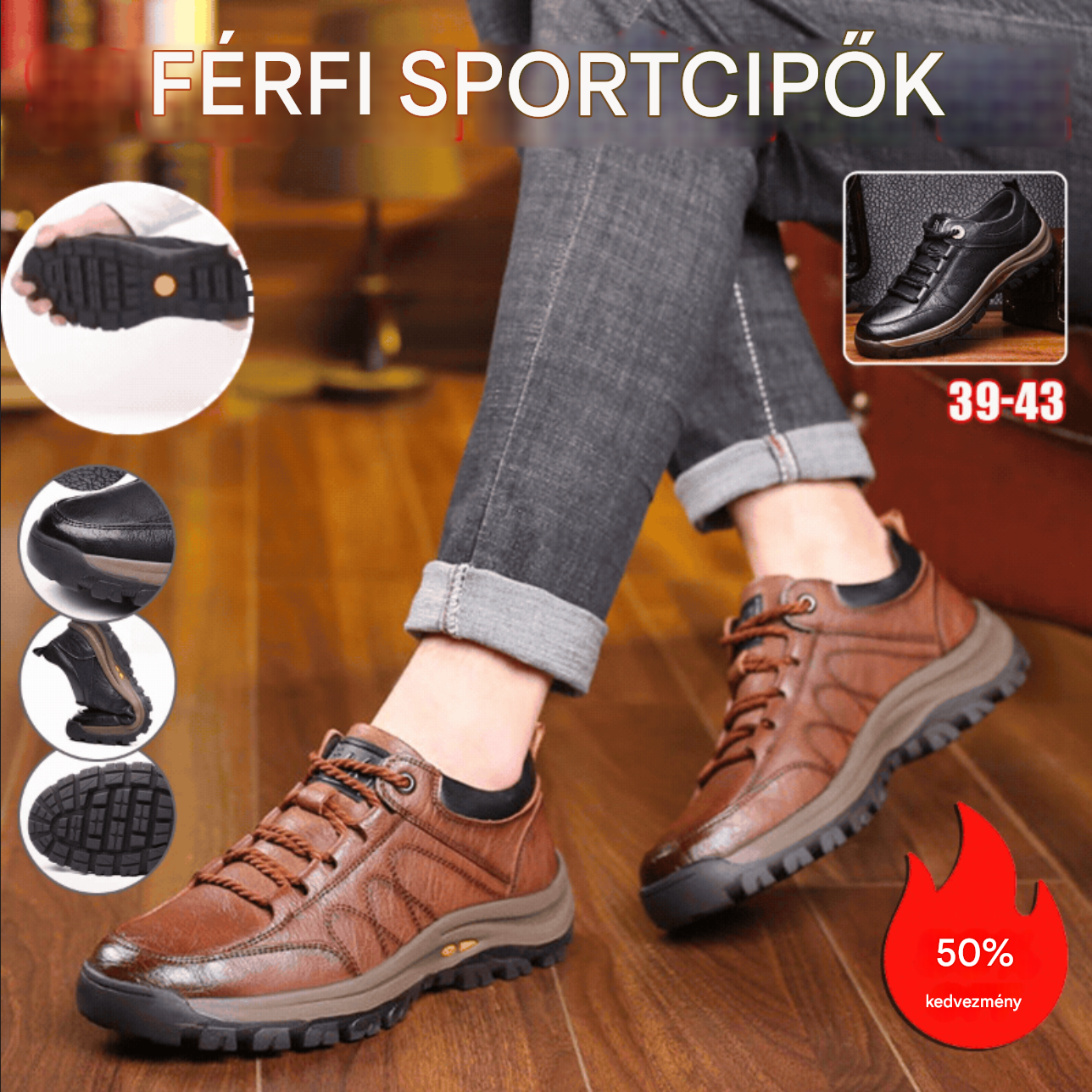 😎👍【39-48】 2025. éves ősz/tél. Új divatos férfi hegymászó cipők, laza sportcipők