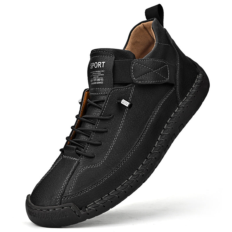 【38-48】Outdoor alkalmi lábbeli munkaruha varrott cipő férfi cipő-4350691