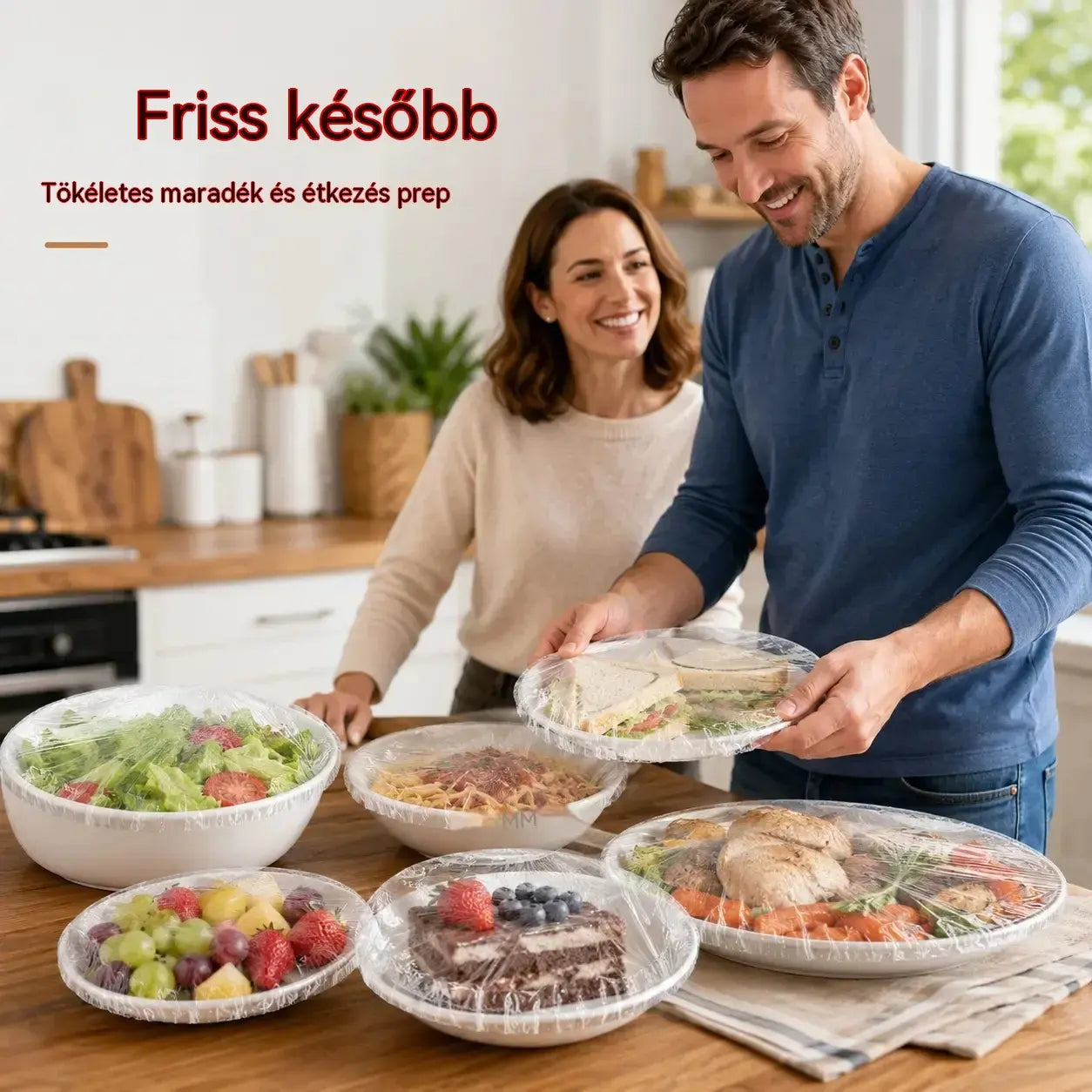 【Második termék féláron】【200 darab】Eldobható átlátszó fólia, alkalmas edények és élelmiszerek tárolására.