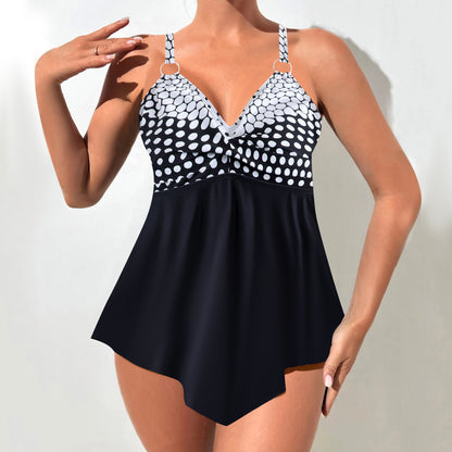 🏖️👙🌴【S-5XL】Divatos mintás plus size női fürdőruha